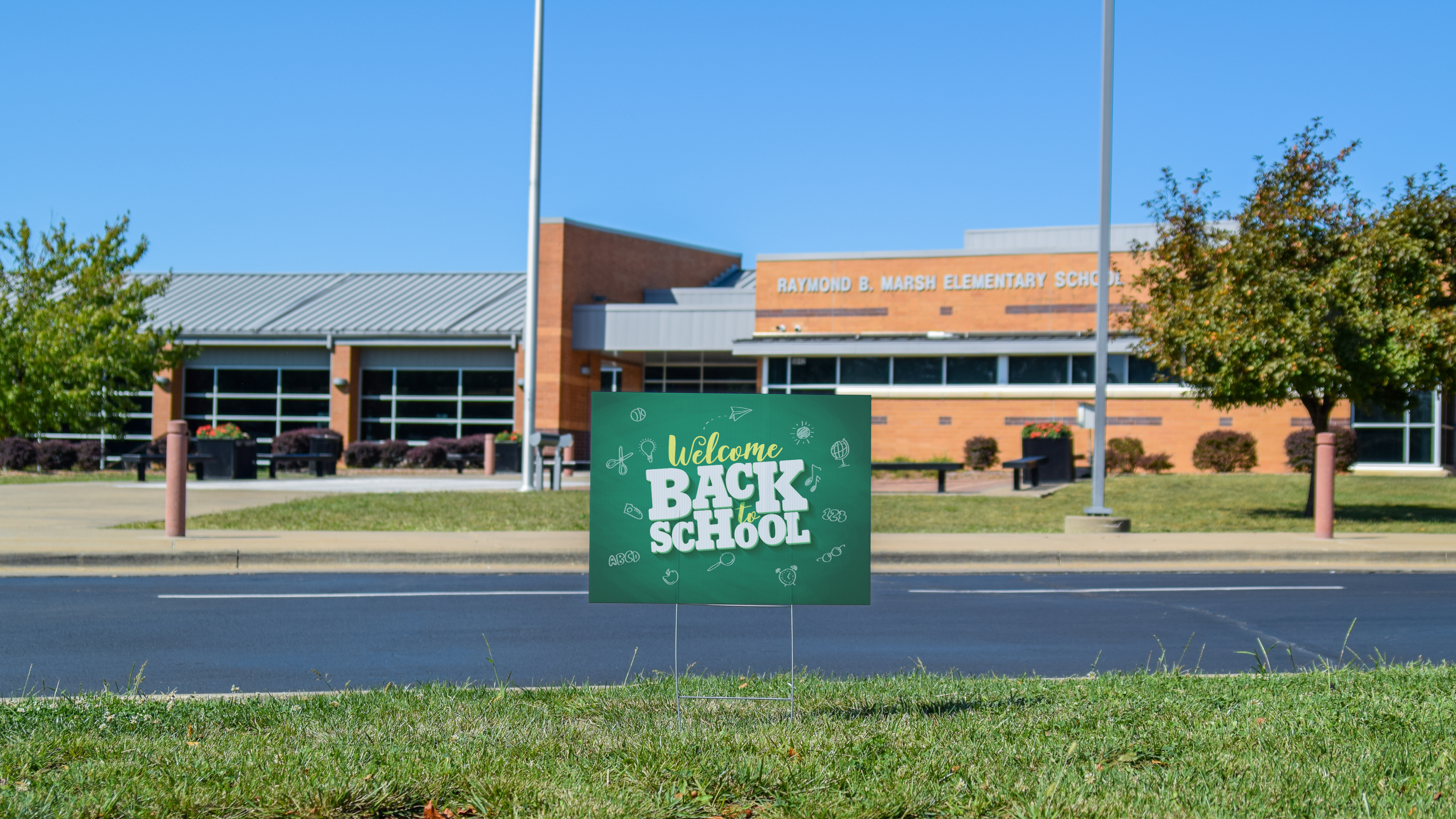 Back to school yard signs