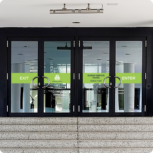 Perforated Window Graphics