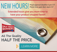 Extended Hours at HalfPriceBanners.com