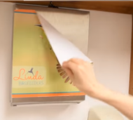 Use and Reuse Washable Adhesive Banners